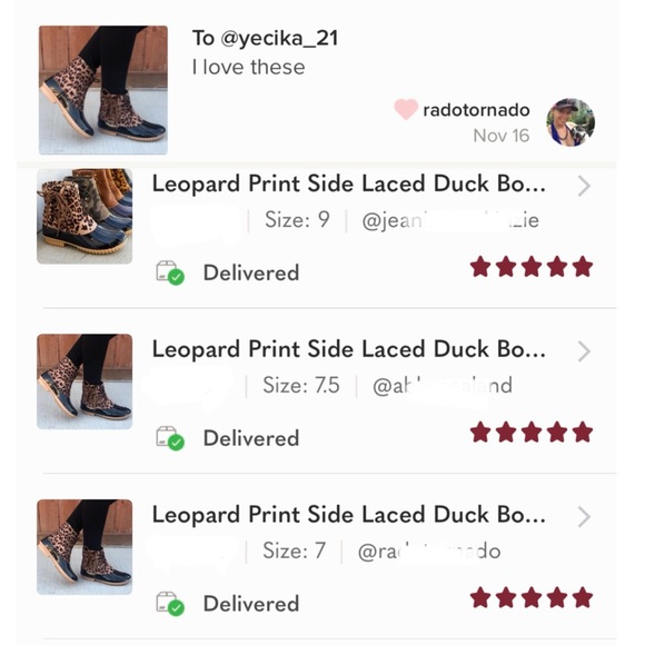 Leopard Print Side Laced Duck Boots - Picture 7 of 9